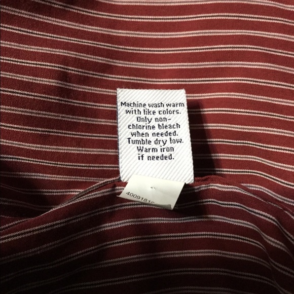 3 for $20.  Maroon and white stripe men’s shirt 🍒 - Picture 6 of 6
